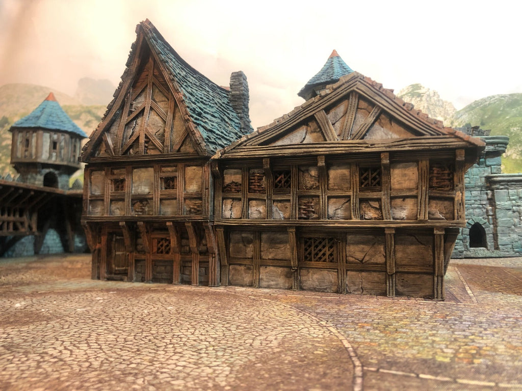 Timber Frame Row Houses   with Bits - Home Units for Village or Hamlet