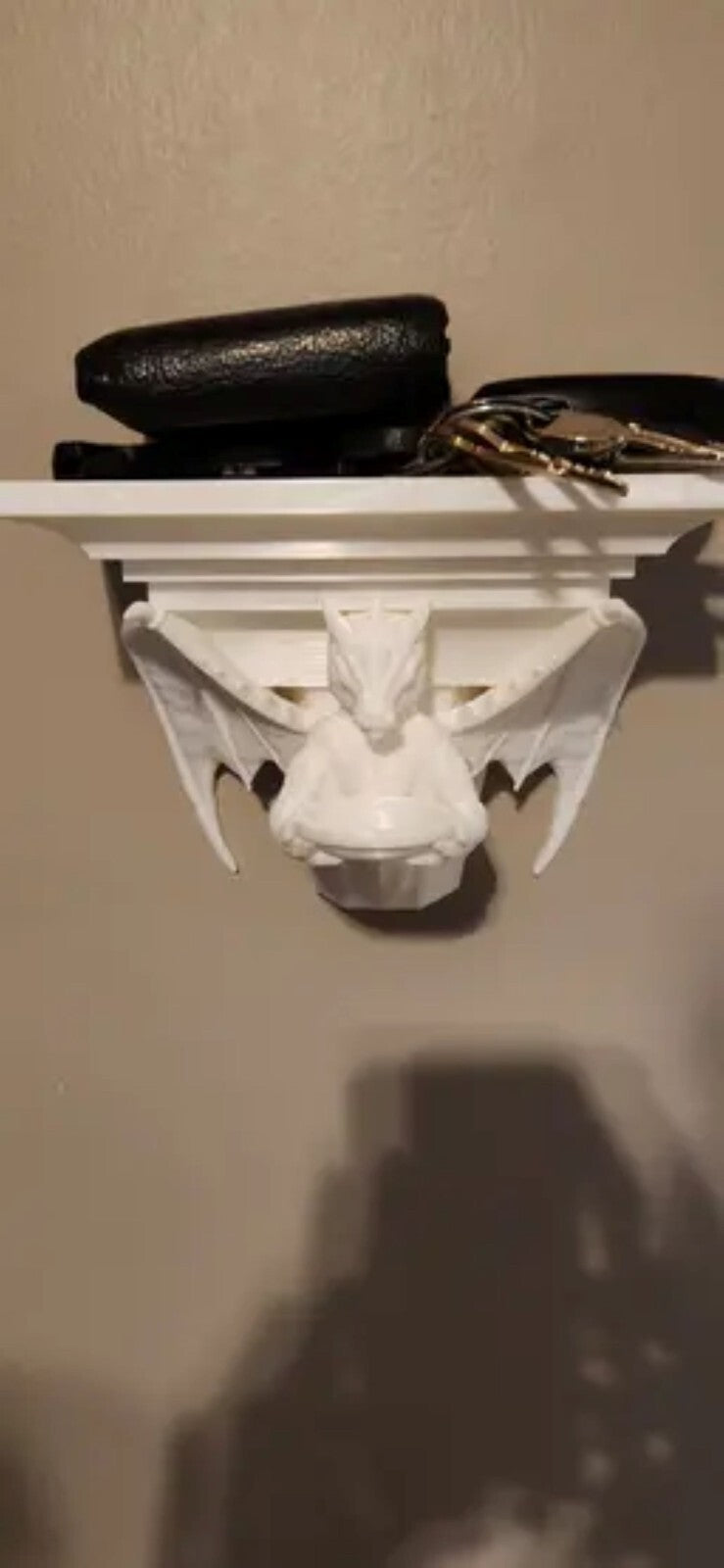 Small Dragon Shelf - Accessory Holder - Gargoyle Wall Decor Shelving Unit