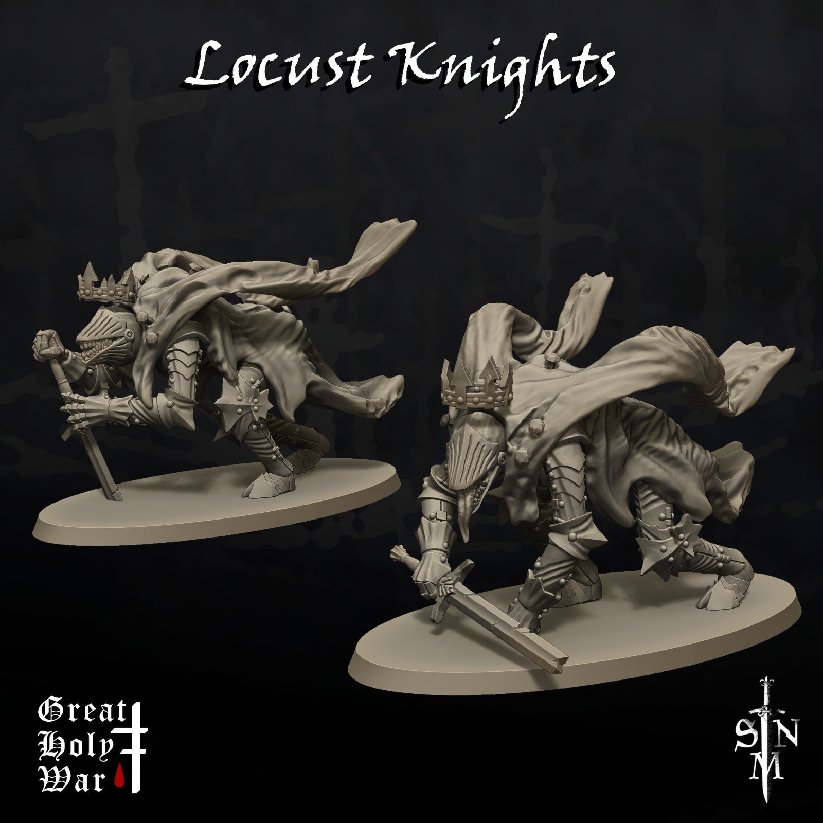 Locust Knights - Spawn of Chaos - Crowned Mutant Swordsmen - Path of the Beast