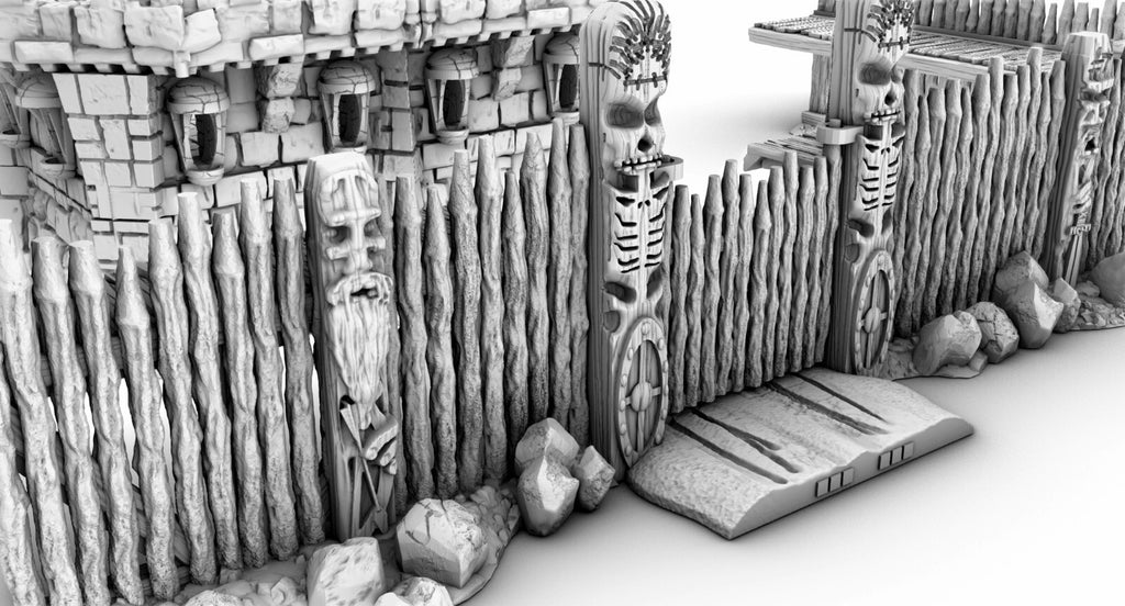 Last Chance Outpost with ALL Expansions TErrain Building