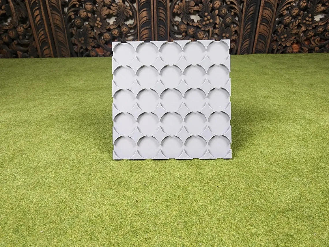 25mm Round To 25mm Square Base Conversion Movement Trays - Wargaming Old School