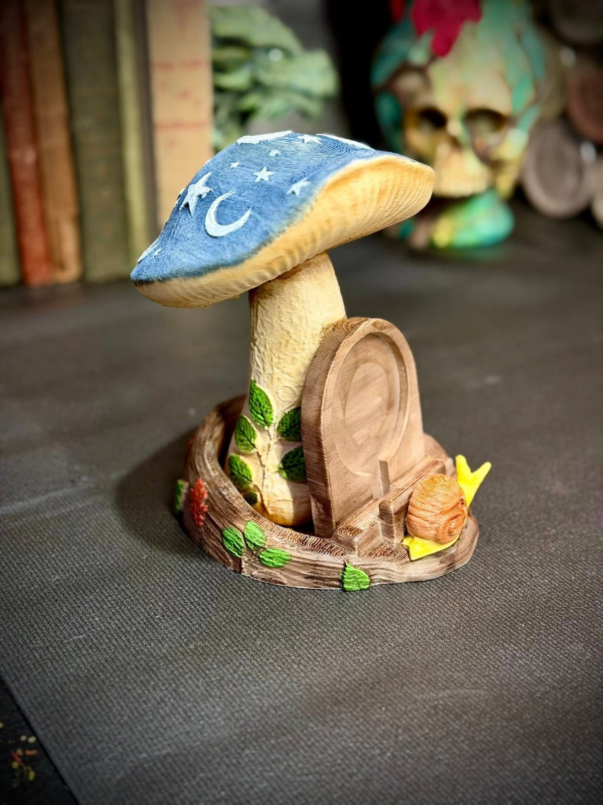 Whimsical Goth Phone Charging Stand - Fantasy Decor (unpainted)