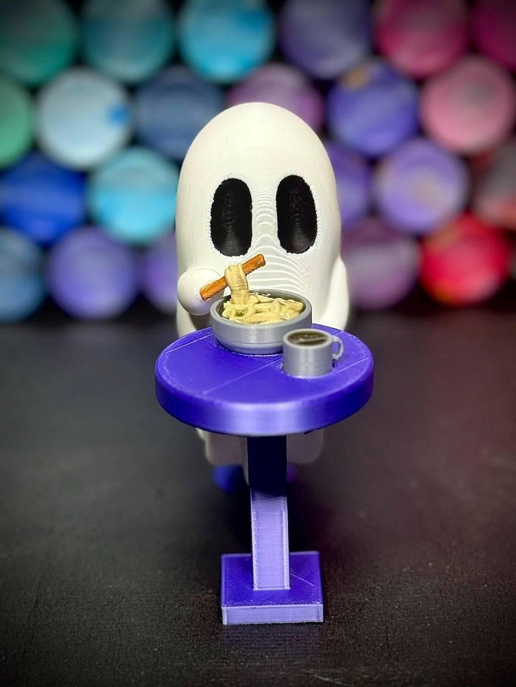 Ramen Boodles - Cute Noodle Soup Ghost Figurine (unpainted)