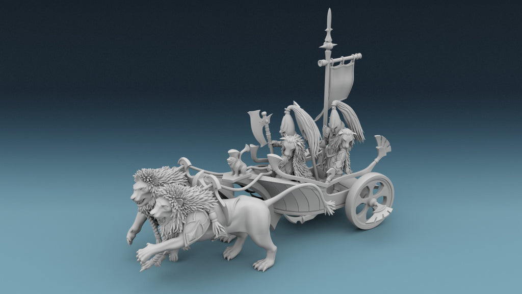 Elf Chariot with Lion - Elven Heavy Assault Chariot