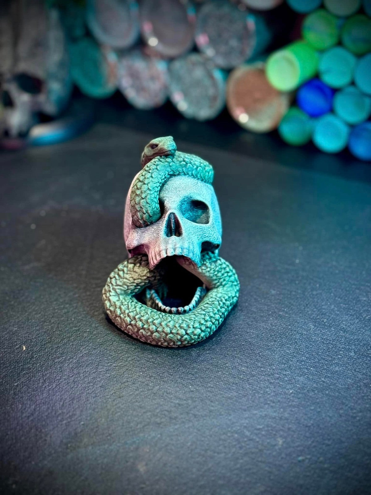 The Forgotten Wand and Holder -  Harry Potter Slytherin Cosplay (unpainted)